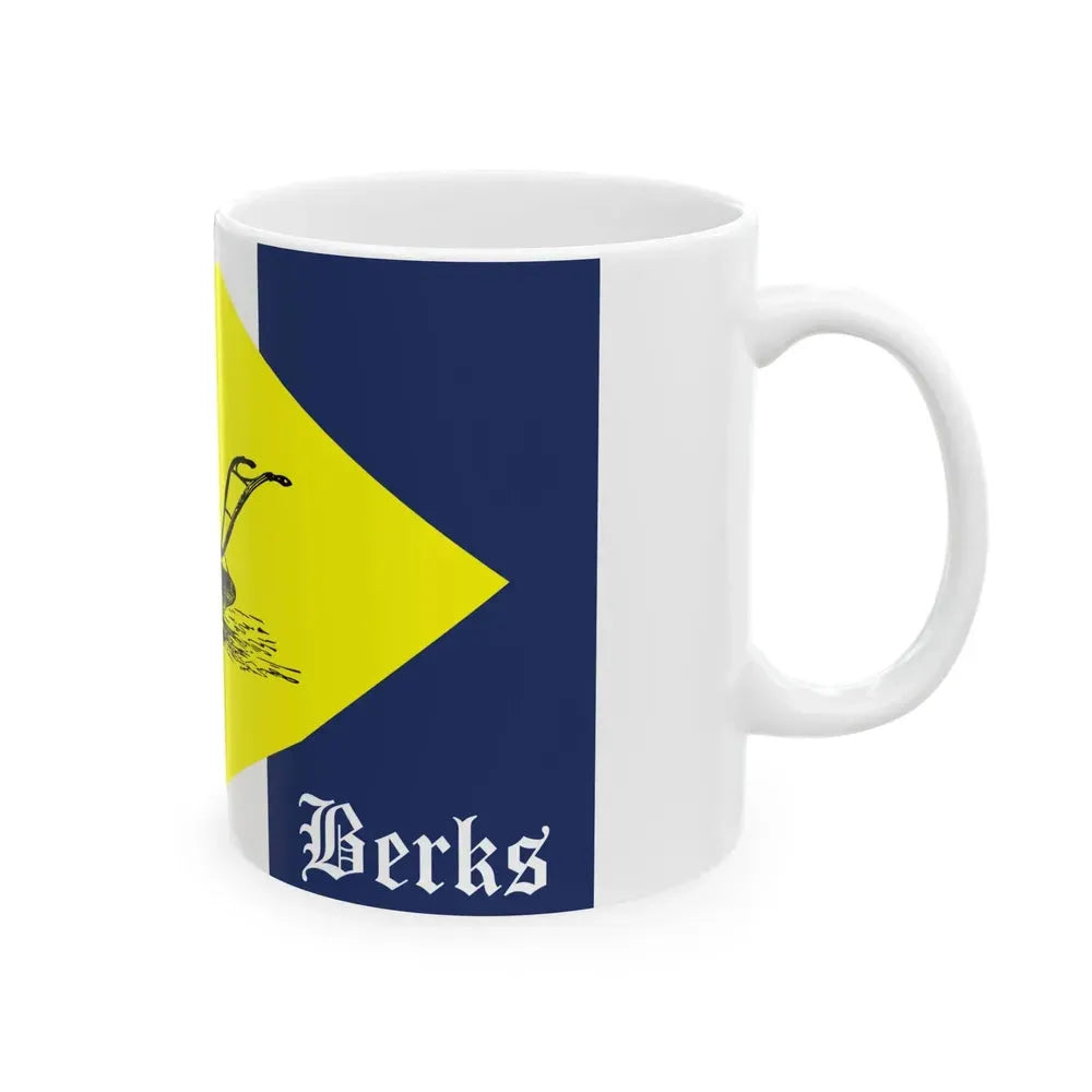 Flag of Berks County Pennsylvania (United States) White Coffee Mug - Go Mug Yourself