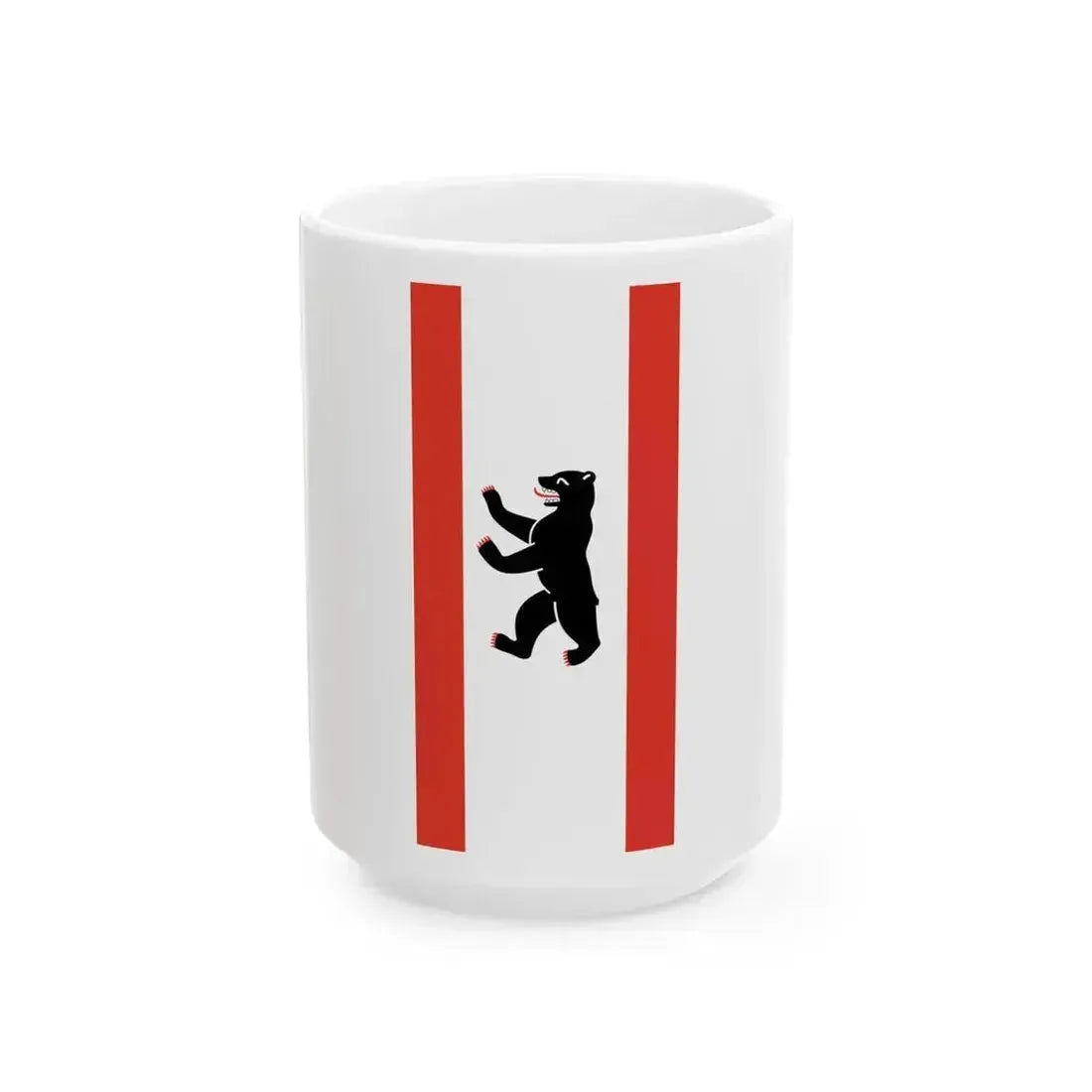Flag of Berlin banner (Germany) White Coffee Mug 15oz - Go Mug Yourself