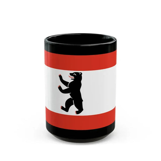 Flag of Berlin Germany - Black Coffee Mug 15oz - Go Mug Yourself