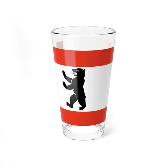 Flag of Berlin Germany - Pint Glass 16oz 16oz - Go Mug Yourself