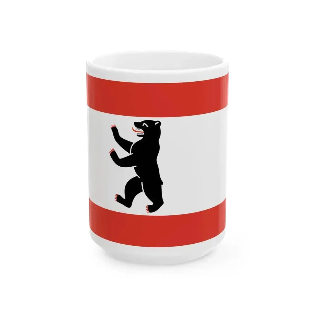 Flag of Berlin (Germany) White Coffee Mug 15oz - Go Mug Yourself
