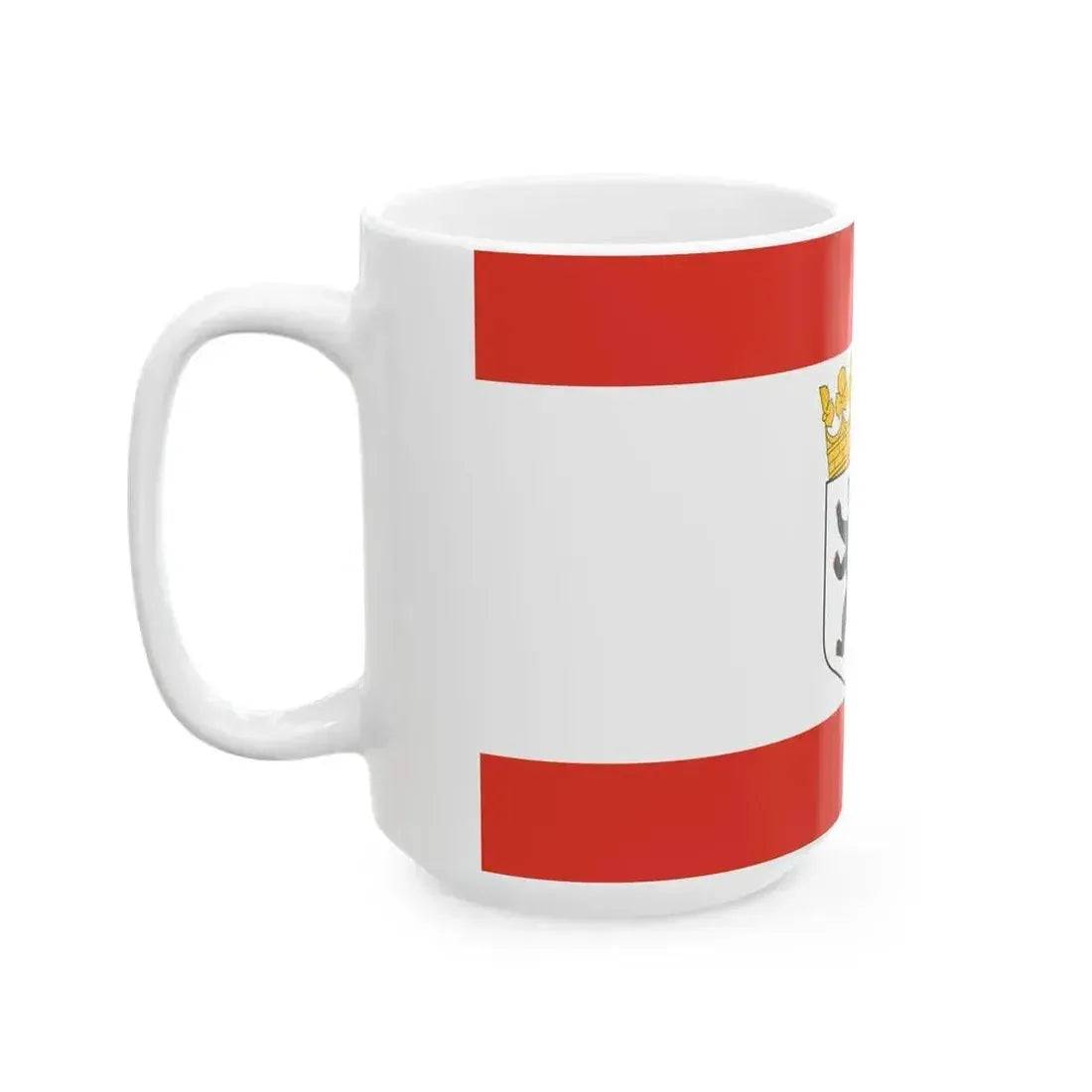 Flag of Berlin state (Germany) White Coffee Mug - Go Mug Yourself