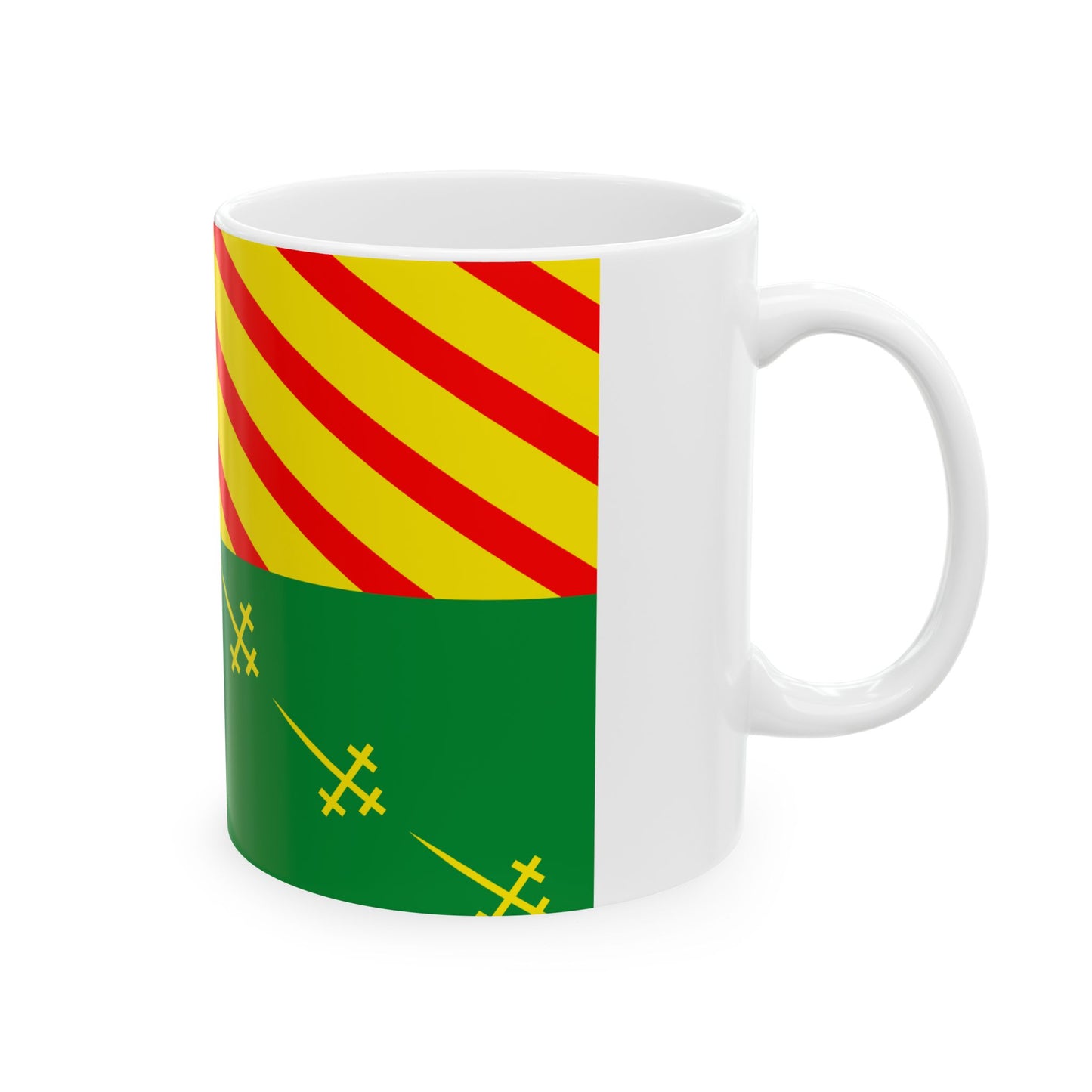 Flag of Bernissart (Belgium) White Coffee Mug-Go Mug Yourself