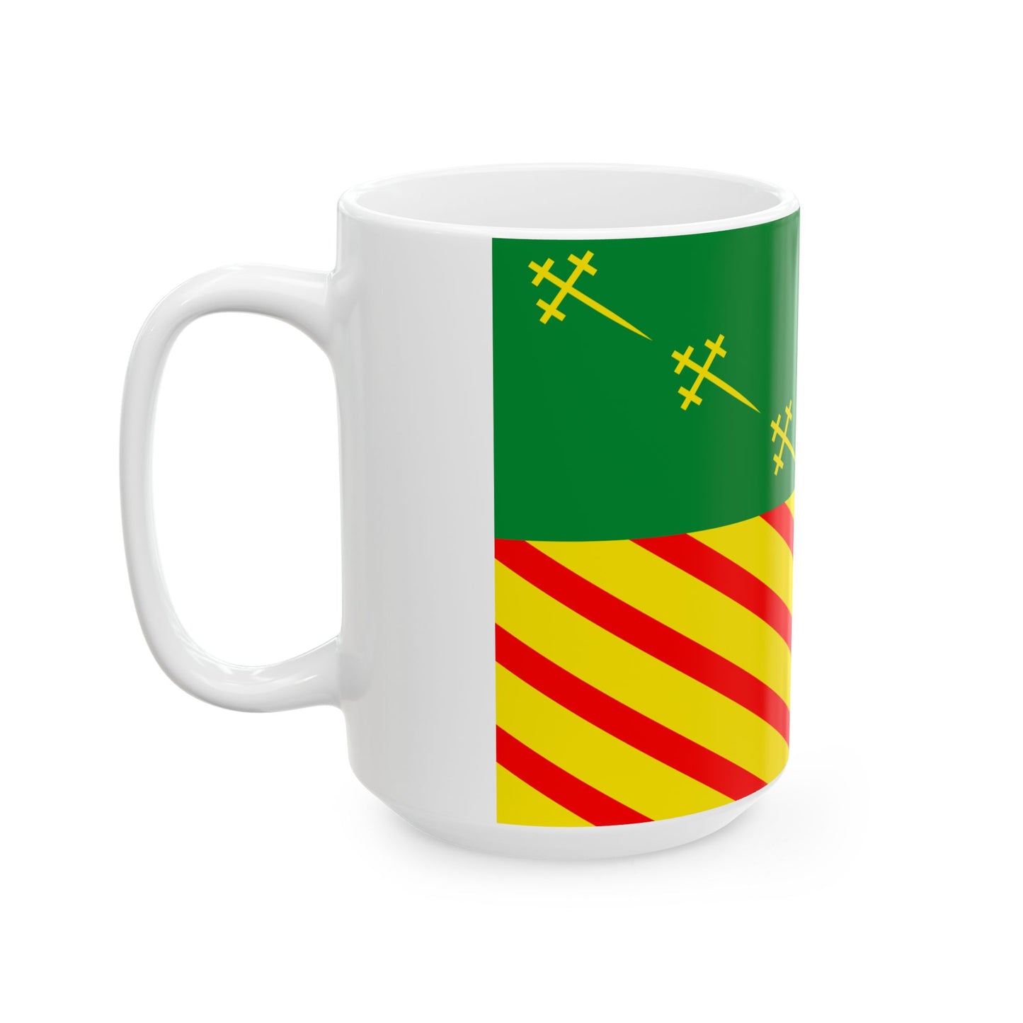 Flag of Bernissart (Belgium) White Coffee Mug-Go Mug Yourself