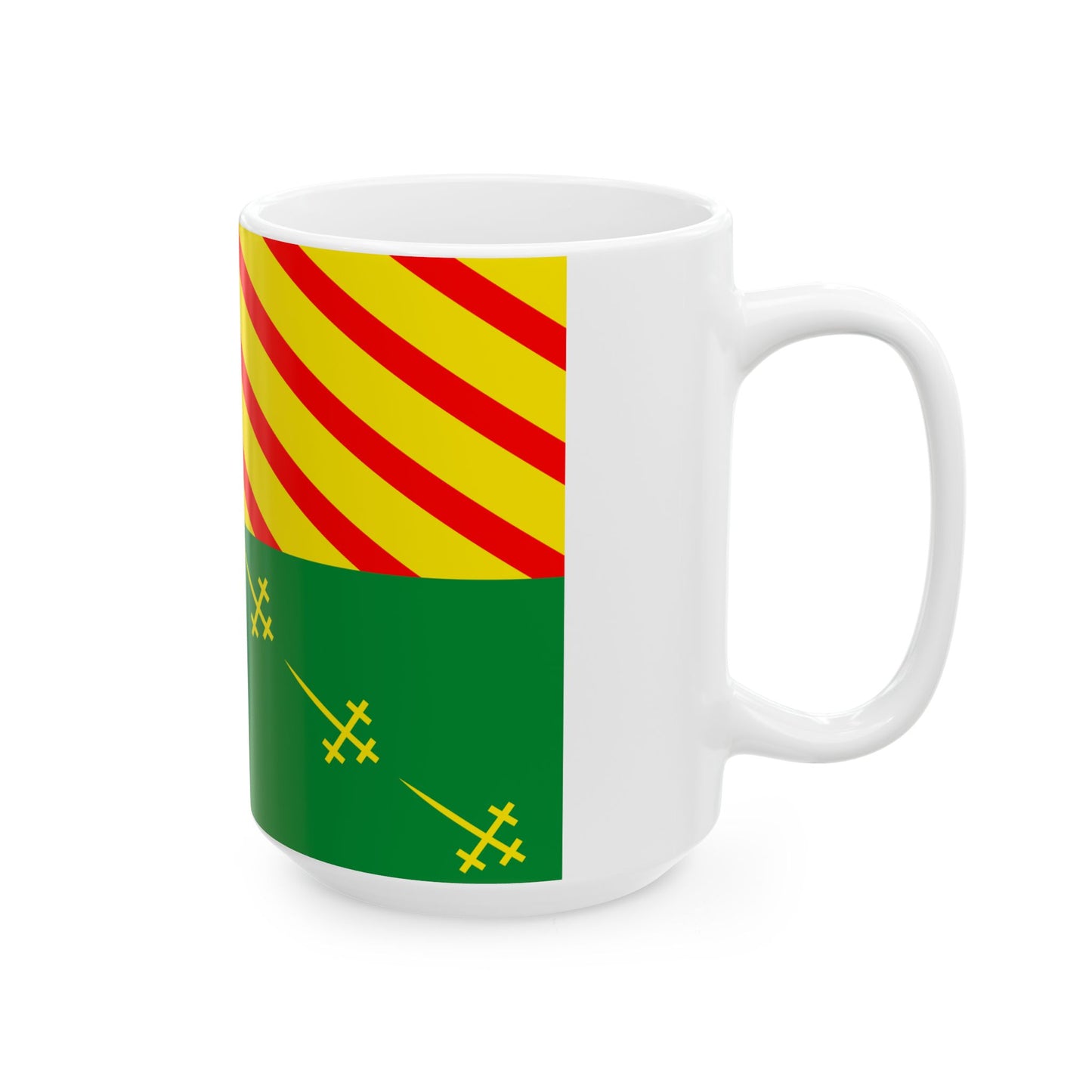 Flag of Bernissart (Belgium) White Coffee Mug-Go Mug Yourself