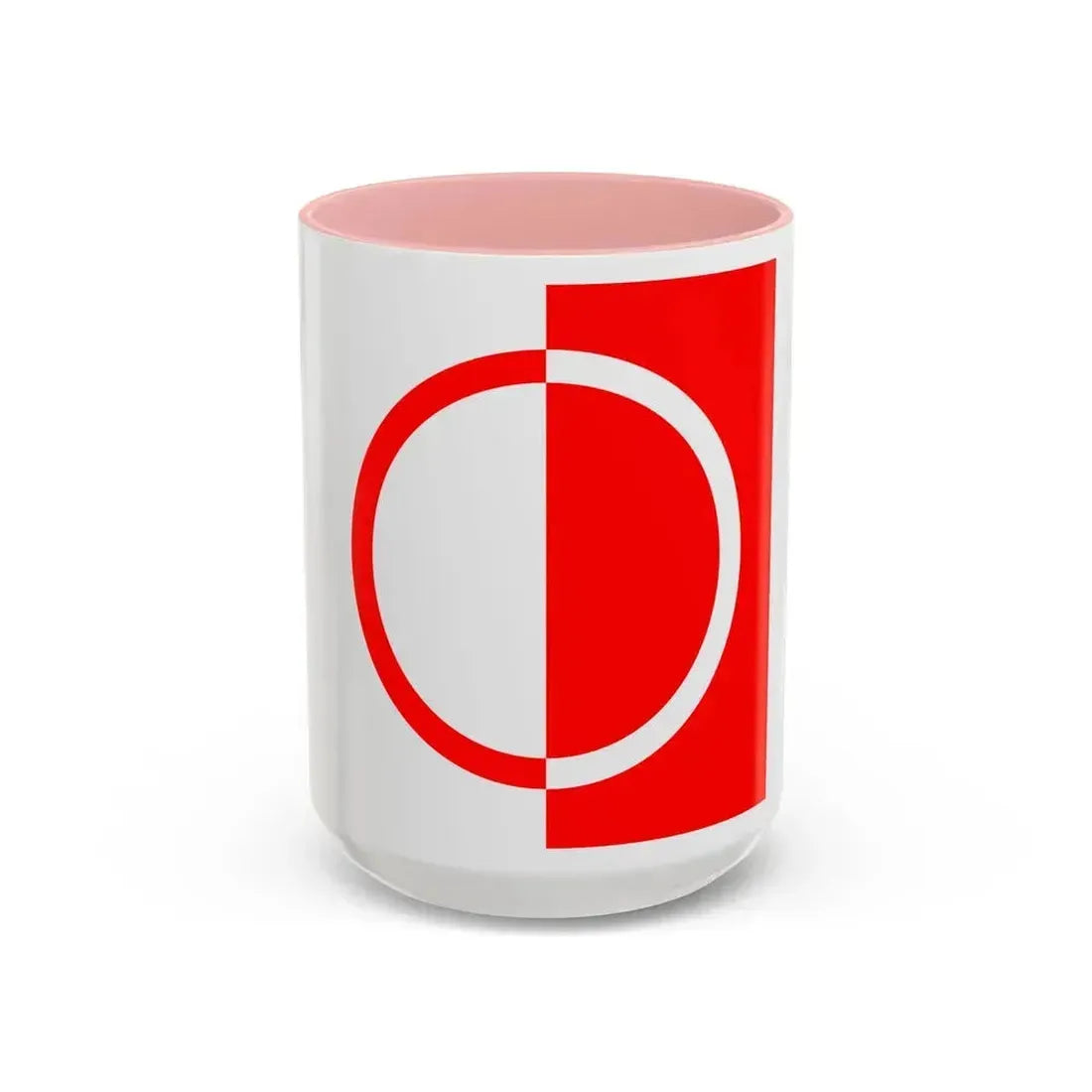 Flag of Bettens Switzerland - Accent Coffee Mug 15oz Pink - Go Mug Yourself