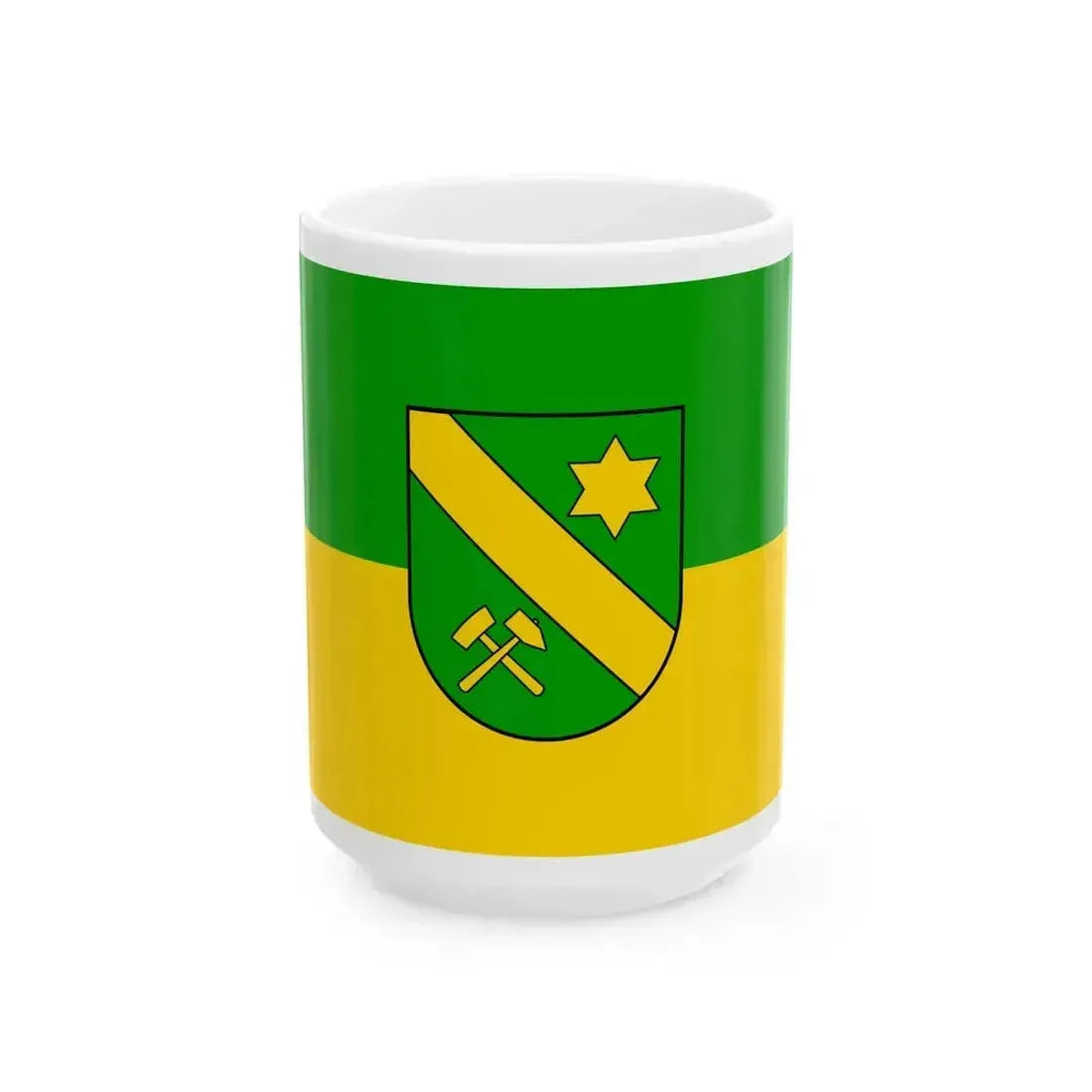 Flag of Bexbach (Germany) White Coffee Mug 15oz - Go Mug Yourself