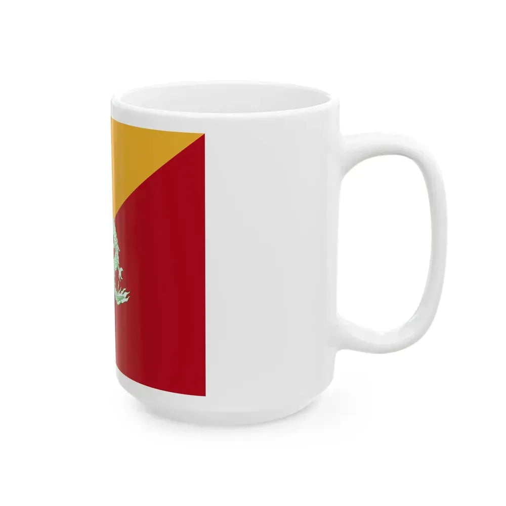 Flag of Bhutan 1949-1956 (Bhutan) White Coffee Mug - Go Mug Yourself