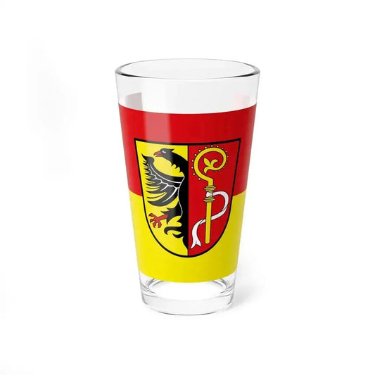 Flag of Biberach Germany - Pint Glass 16oz 16oz - Go Mug Yourself