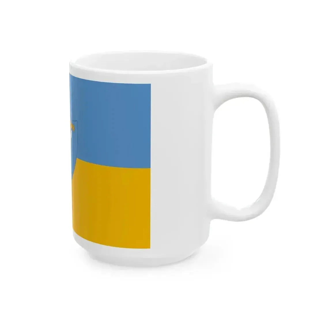 Flag of Bicske variant (Hungary) White Coffee Mug - Go Mug Yourself