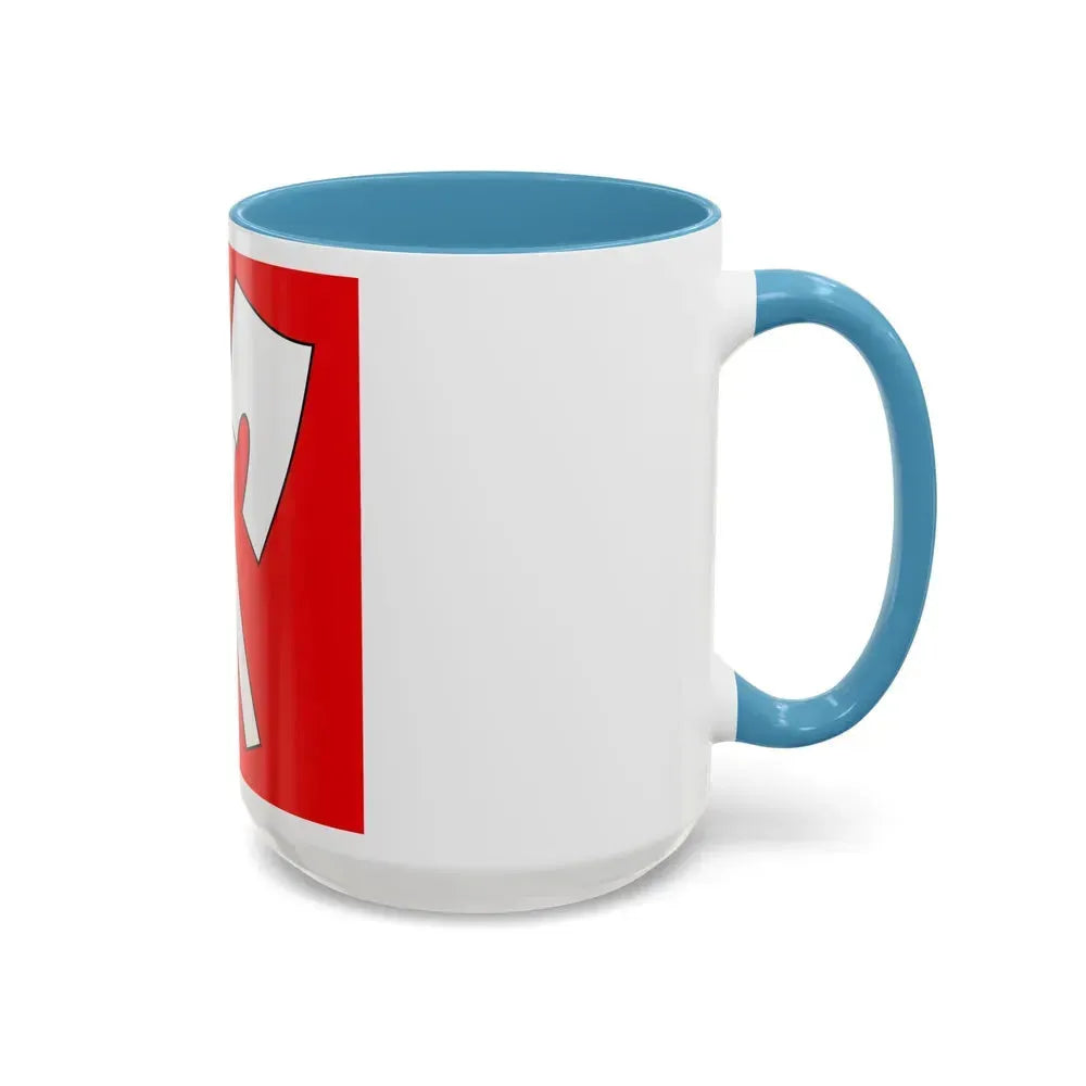 Flag of Biel Switzerland - Accent Coffee Mug - Go Mug Yourself