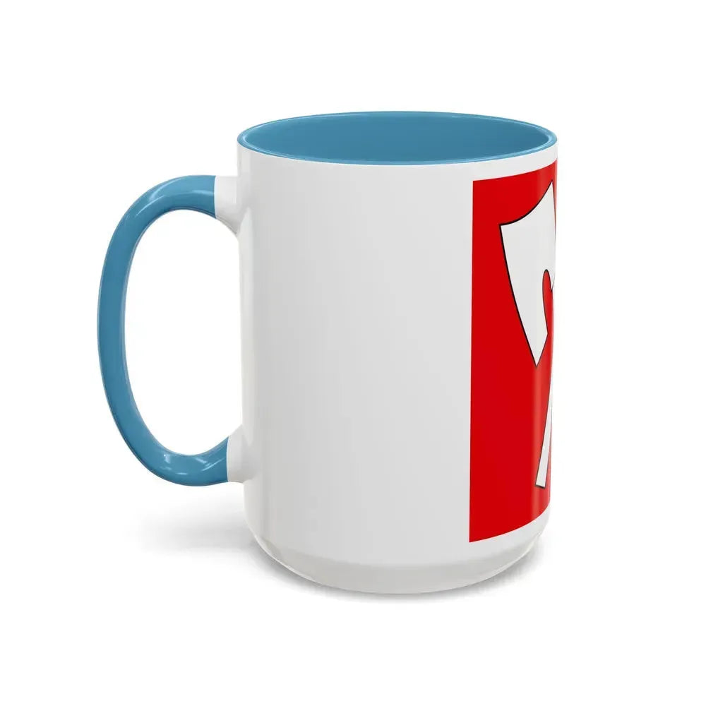 Flag of Biel Switzerland - Accent Coffee Mug - Go Mug Yourself