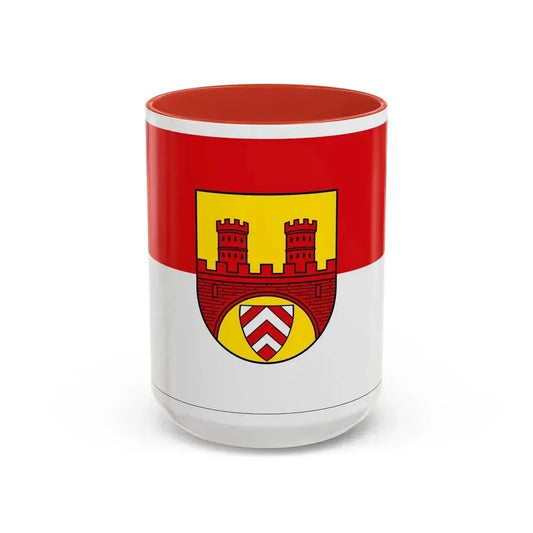 Flag of Bielefeld Germany - Accent Coffee Mug 15oz Red - Go Mug Yourself