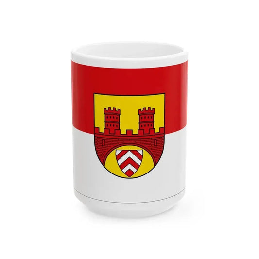 Flag of Bielefeld Germany - White Coffee Mug 15oz - Go Mug Yourself