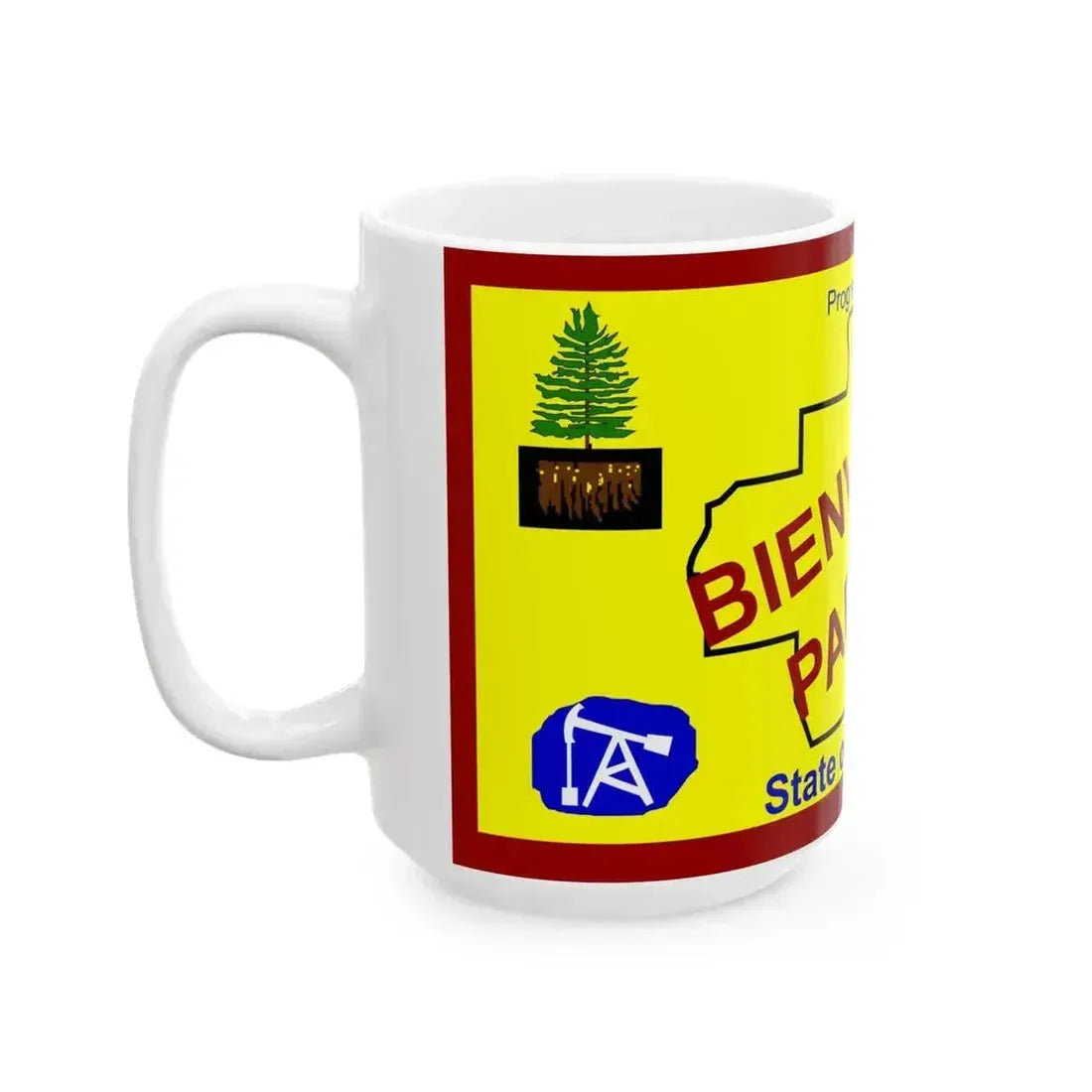Flag of Bienville Parish Louisiana (United States) White Coffee Mug - Go Mug Yourself