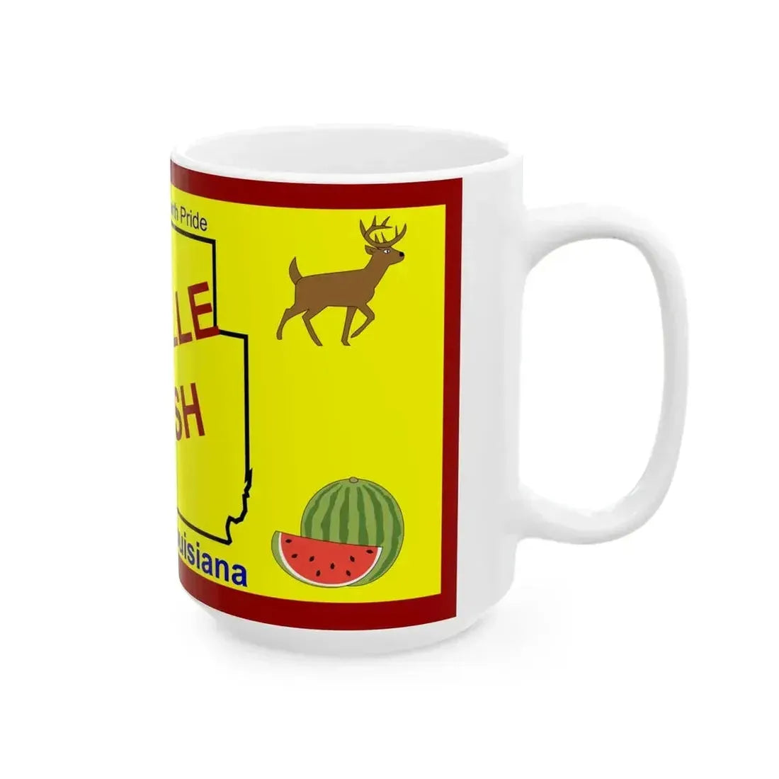 Flag of Bienville Parish Louisiana (United States) White Coffee Mug - Go Mug Yourself