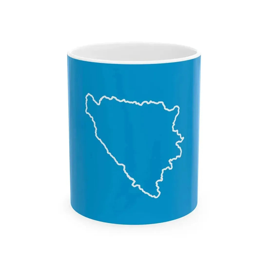 Flag of BiH First set of proposal 3 (Bosnia and Herzegovina) White Coffee Mug 11oz - Go Mug Yourself
