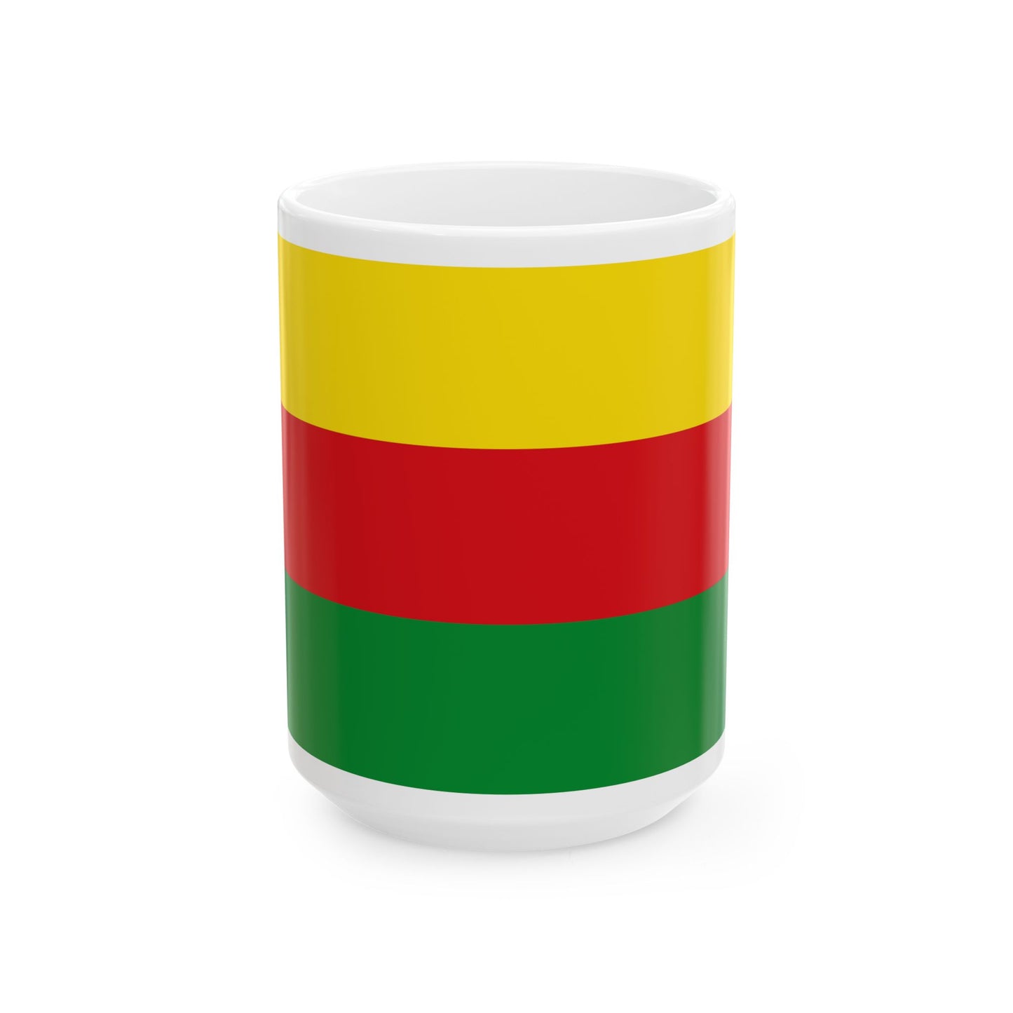 Flag of Bilzen (Belgium) White Coffee Mug-15oz-Go Mug Yourself