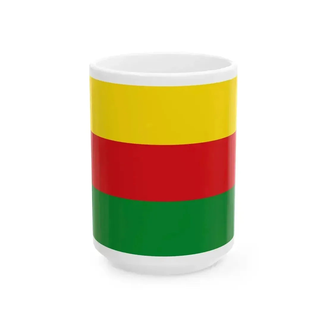 Flag of Bilzen (Belgium) White Coffee Mug 15oz - Go Mug Yourself