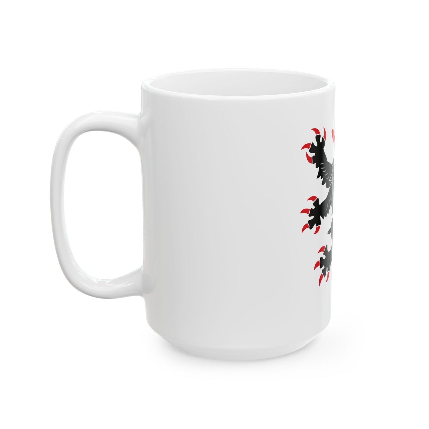 Flag of Binche (Belgium) White Coffee Mug-Go Mug Yourself