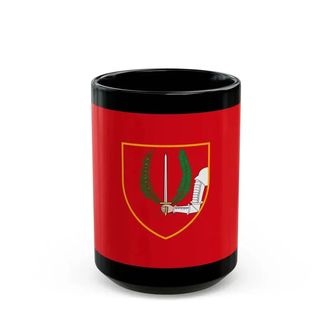 Flag of Birgu Malta - Black Coffee Mug 15oz - Go Mug Yourself