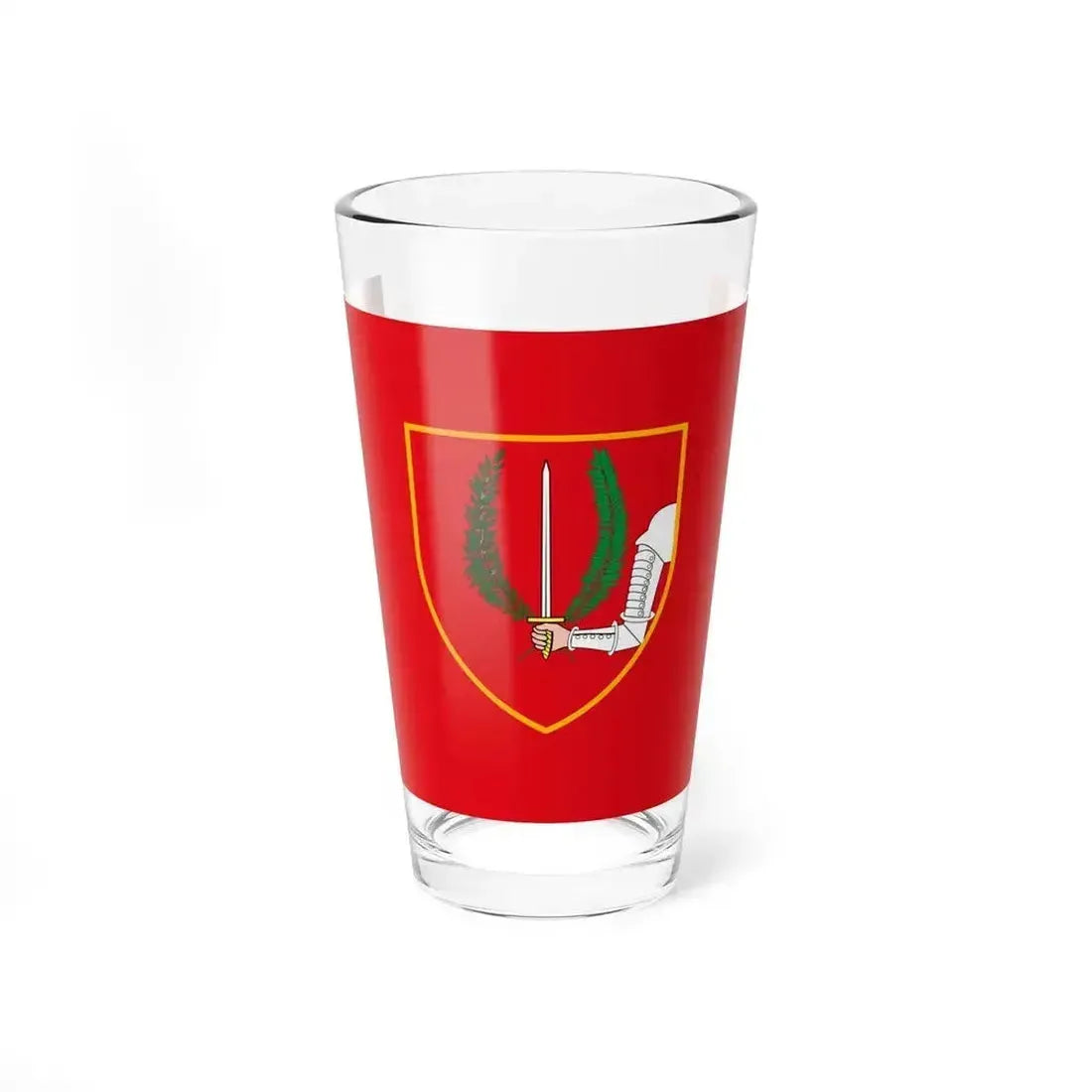 Flag of Birgu Malta - Pint Glass 16oz 16oz - Go Mug Yourself