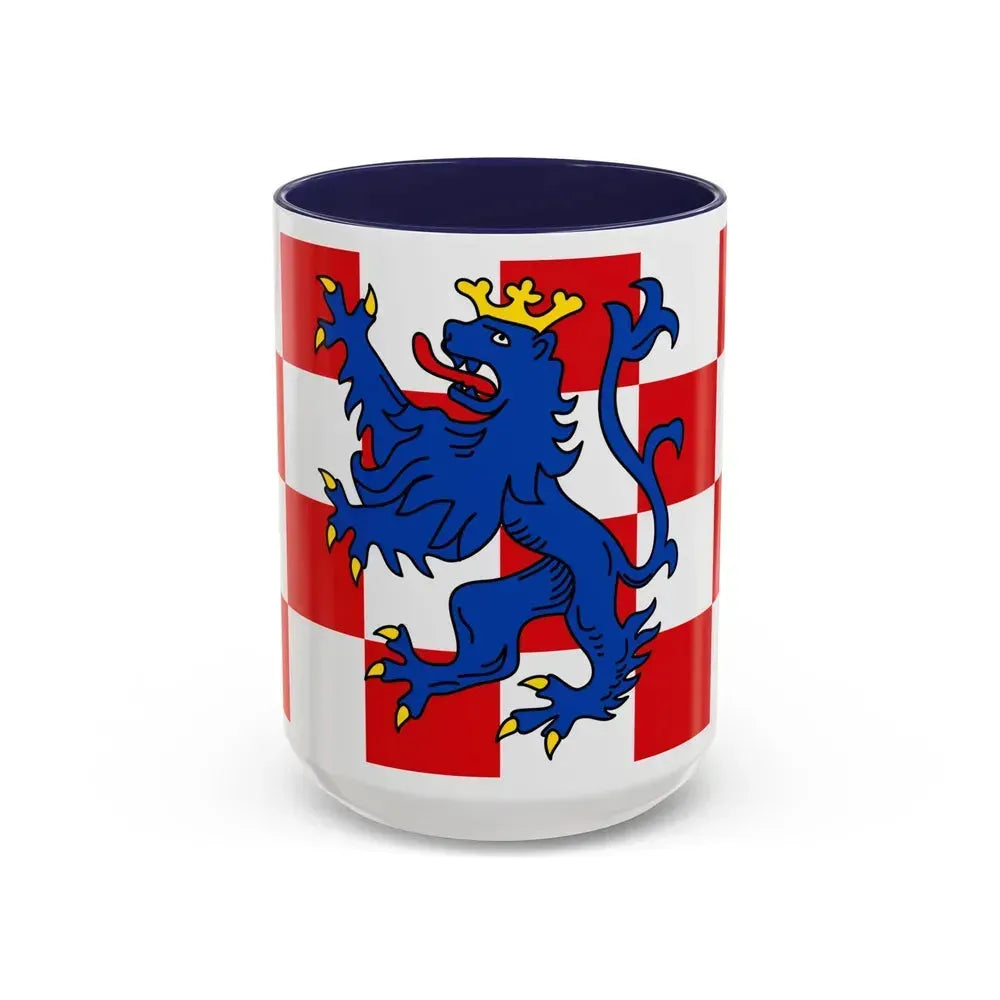 Flag of Birkenfeld Germany - Accent Coffee Mug 15oz Navy - Go Mug Yourself