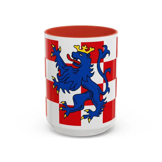Flag of Birkenfeld Germany - Accent Coffee Mug 15oz Red - Go Mug Yourself