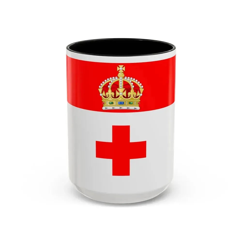 Flag of Birkirkara Malta - Accent Coffee Mug 15oz Black - Go Mug Yourself
