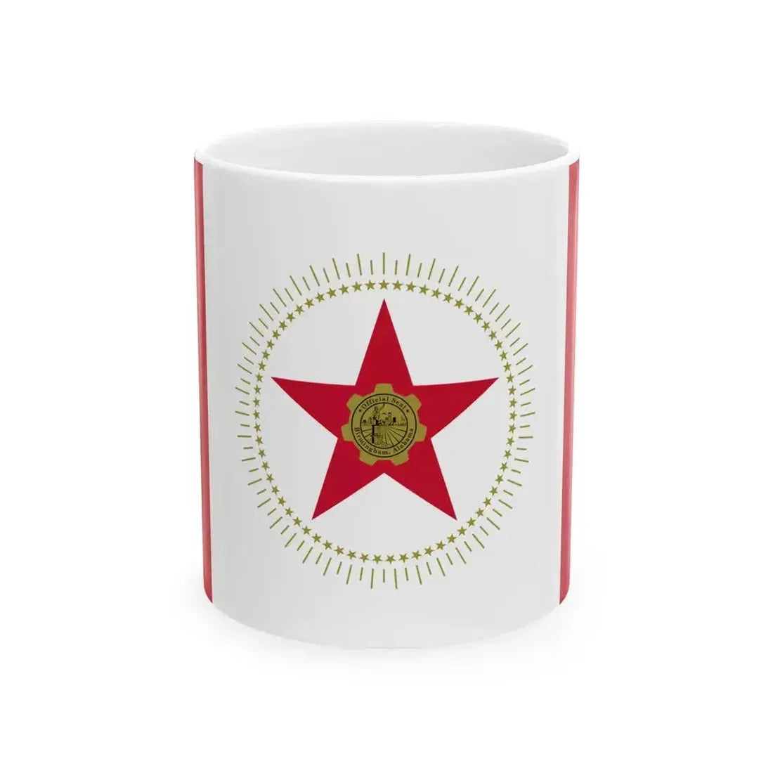 Flag of Birmingham Alabama (United States) White Coffee Mug 11oz - Go Mug Yourself