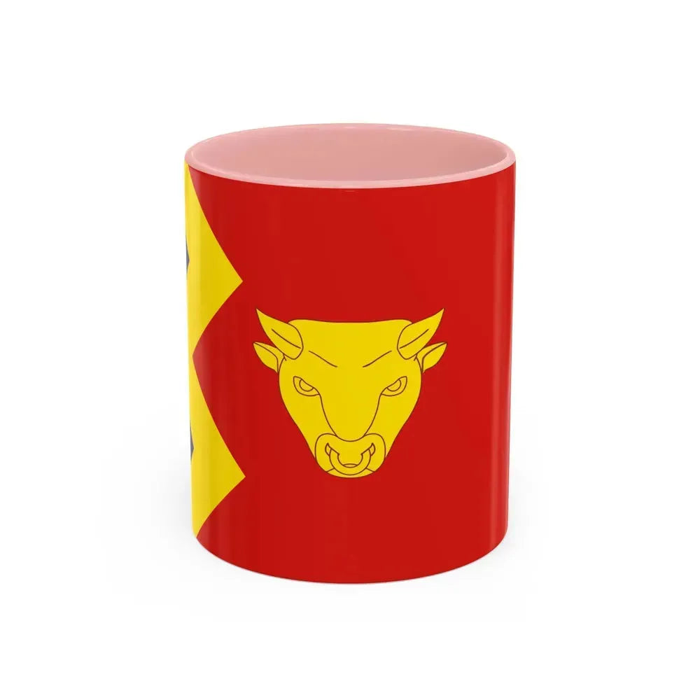 Flag of Birmingham UK - Accent Coffee Mug 11oz Pink - Go Mug Yourself