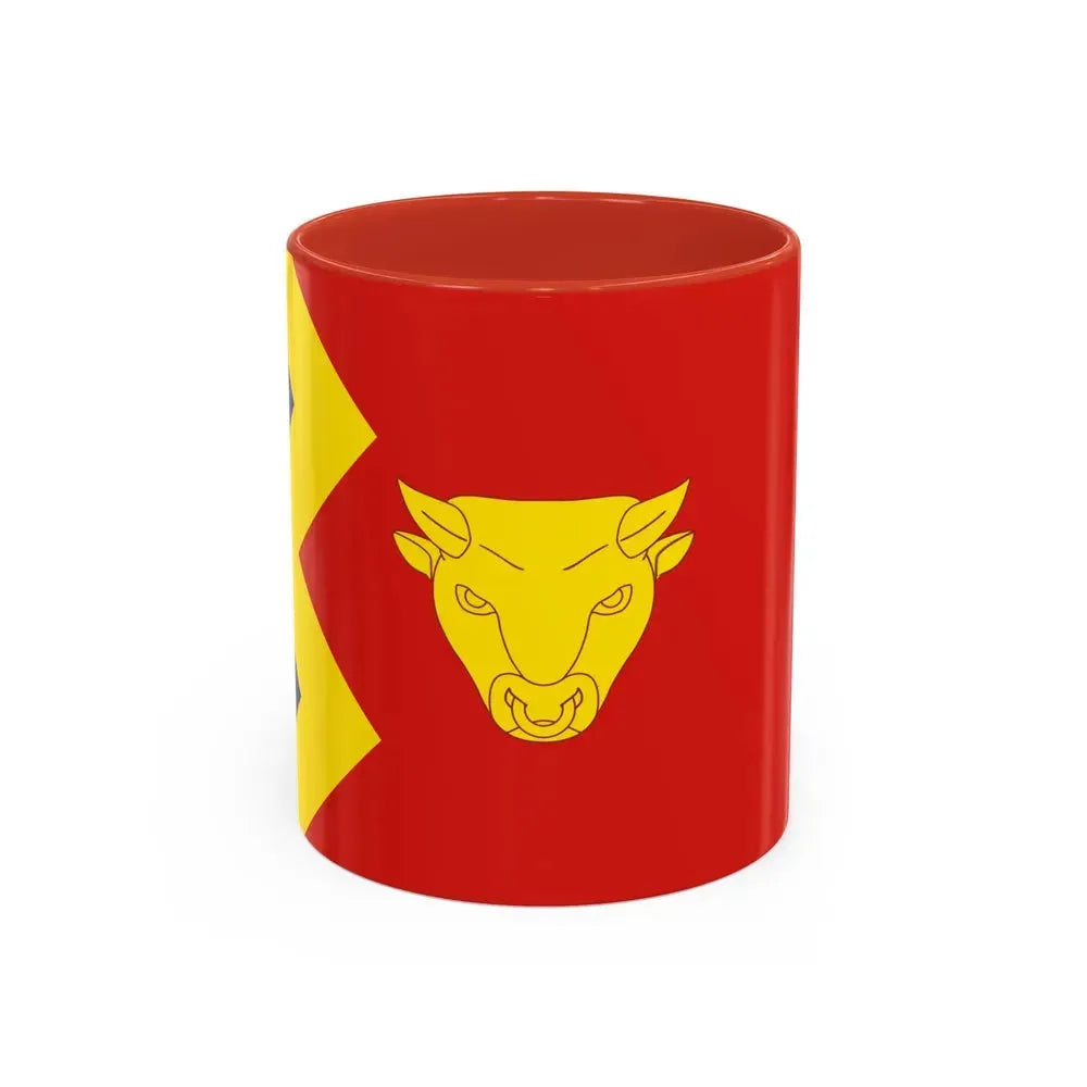 Flag of Birmingham UK - Accent Coffee Mug 11oz Red - Go Mug Yourself