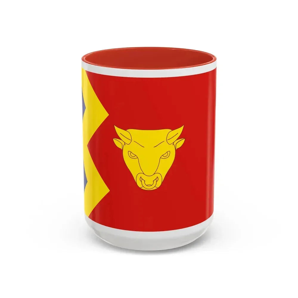 Flag of Birmingham UK - Accent Coffee Mug 15oz Red - Go Mug Yourself