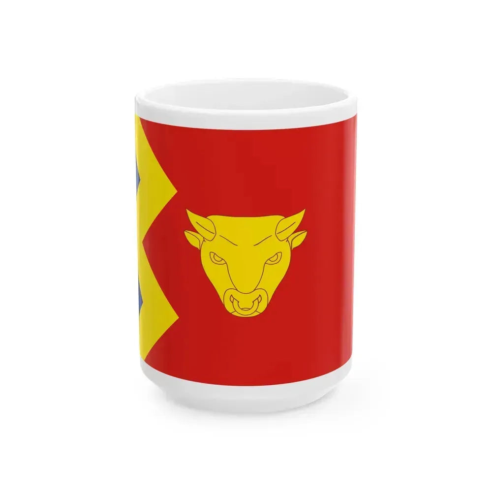 Flag of Birmingham UK - White Coffee Mug 15oz - Go Mug Yourself