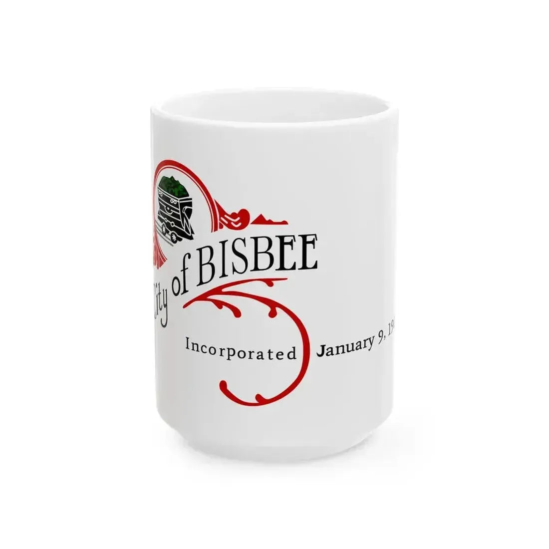 Flag of Bisbee Arizona (United States) White Coffee Mug 15oz - Go Mug Yourself