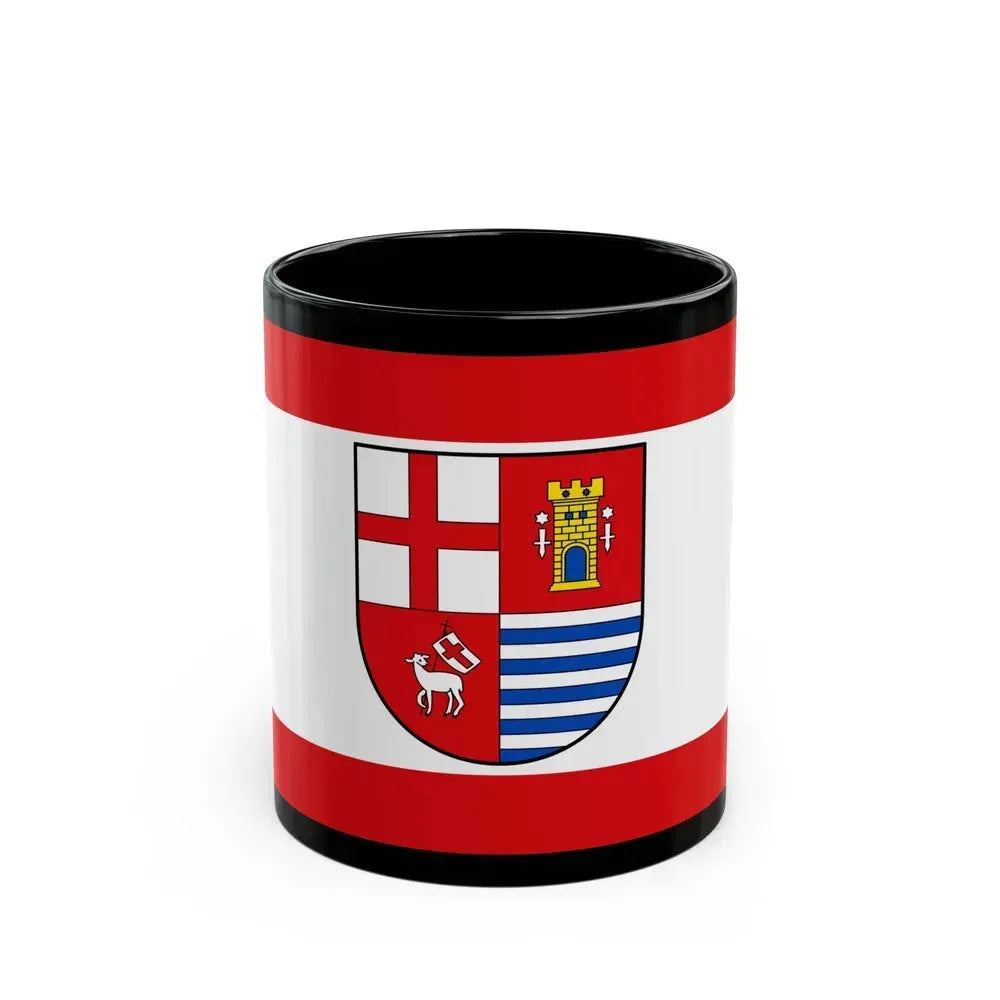Flag of Bitburg Pruem Germany - Black Coffee Mug 11oz - Go Mug Yourself