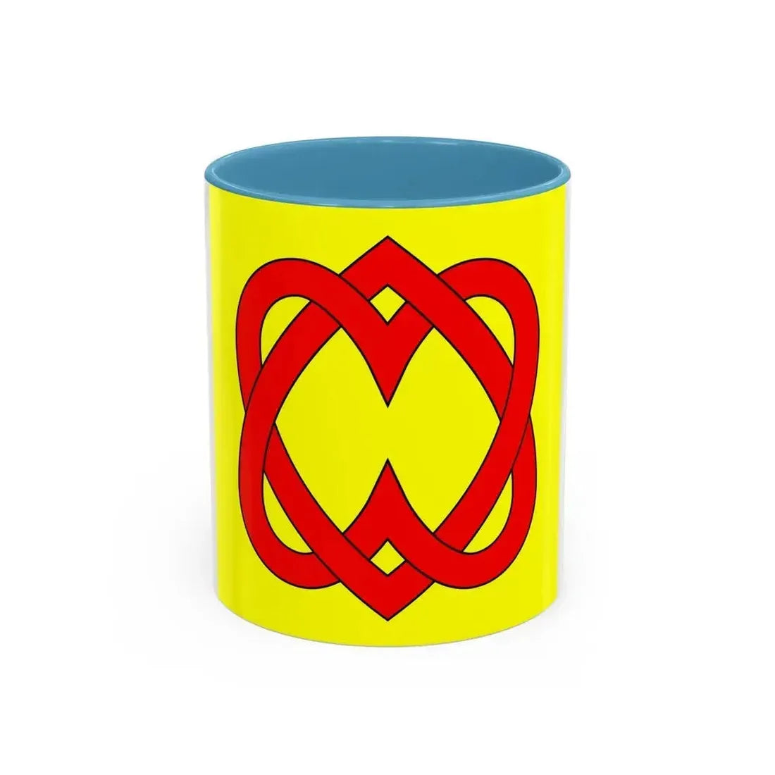 Flag of Blonay Switzerland - Accent Coffee Mug 11oz Light Blue - Go Mug Yourself