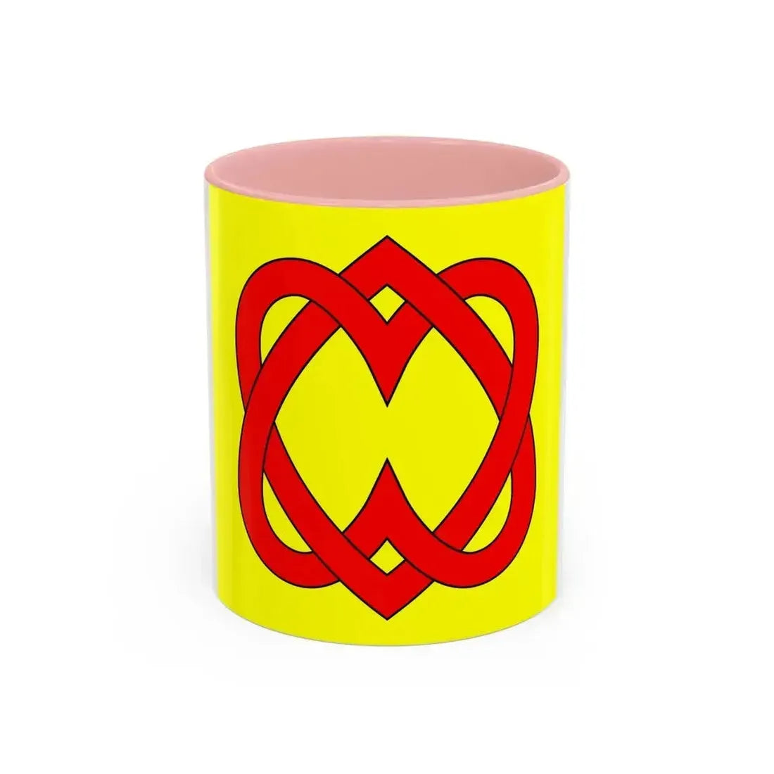 Flag of Blonay Switzerland - Accent Coffee Mug 11oz Pink - Go Mug Yourself