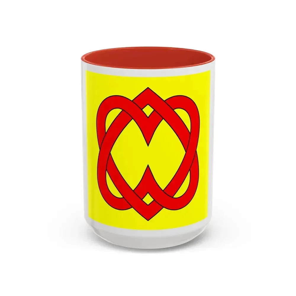 Flag of Blonay Switzerland - Accent Coffee Mug 15oz Red - Go Mug Yourself