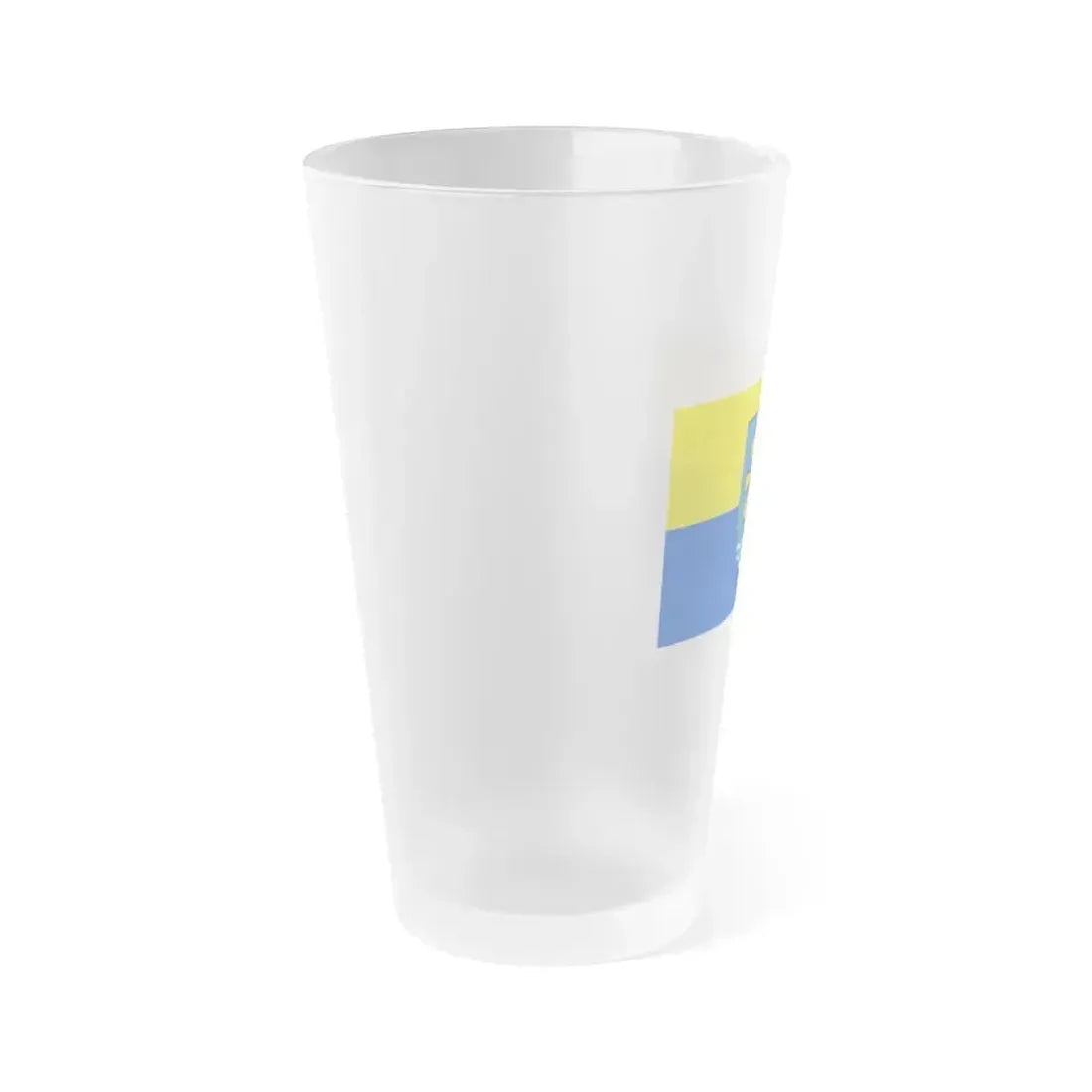 Flag of Bodenseekreis 2 Germany - Frosted Pint Glass 16oz - Go Mug Yourself