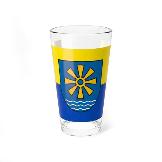 Flag of Bodenseekreis 2 Germany - Pint Glass 16oz 16oz - Go Mug Yourself