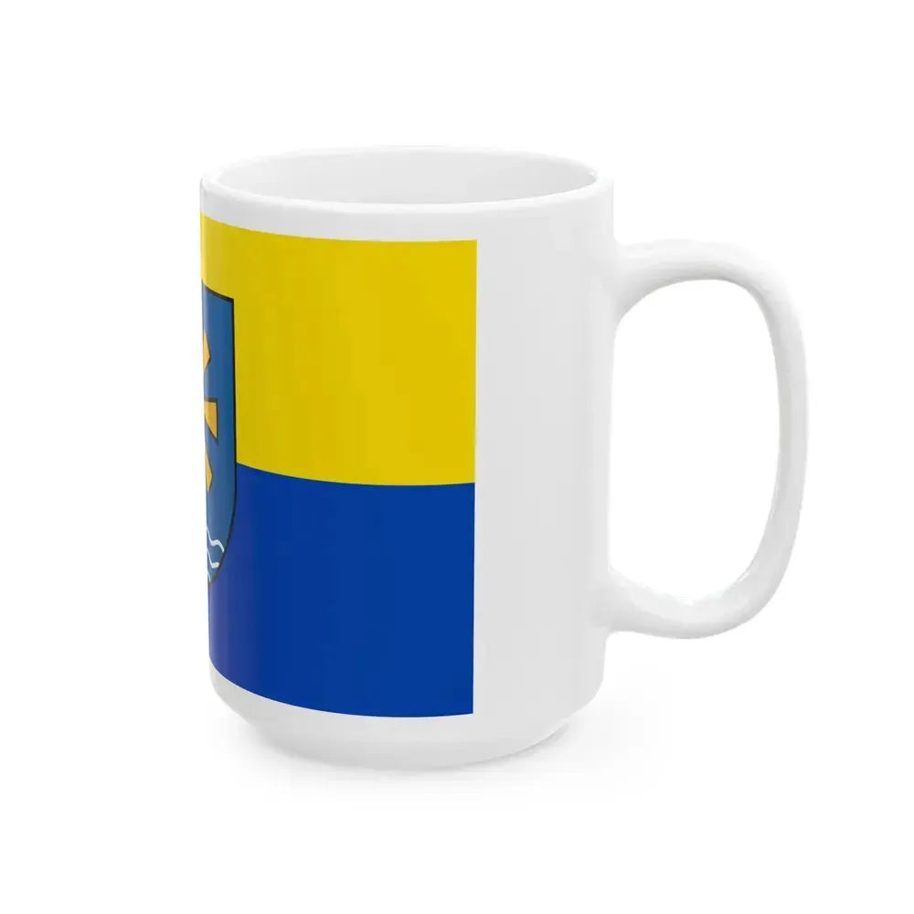 Flag of Bodenseekreis 2 Germany - White Coffee Mug - Go Mug Yourself