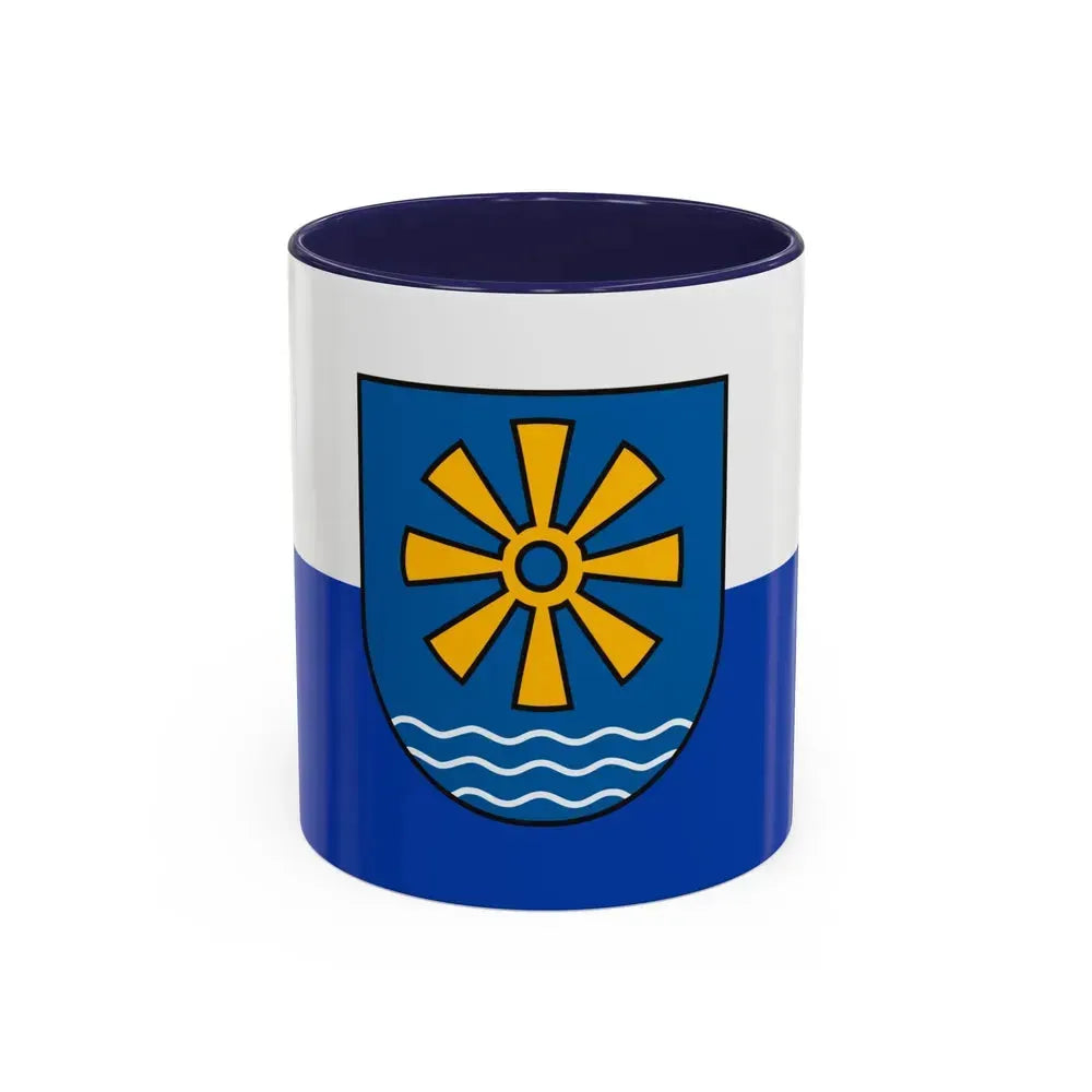 Flag of Bodenseekreis Germany - Accent Coffee Mug 11oz Navy - Go Mug Yourself