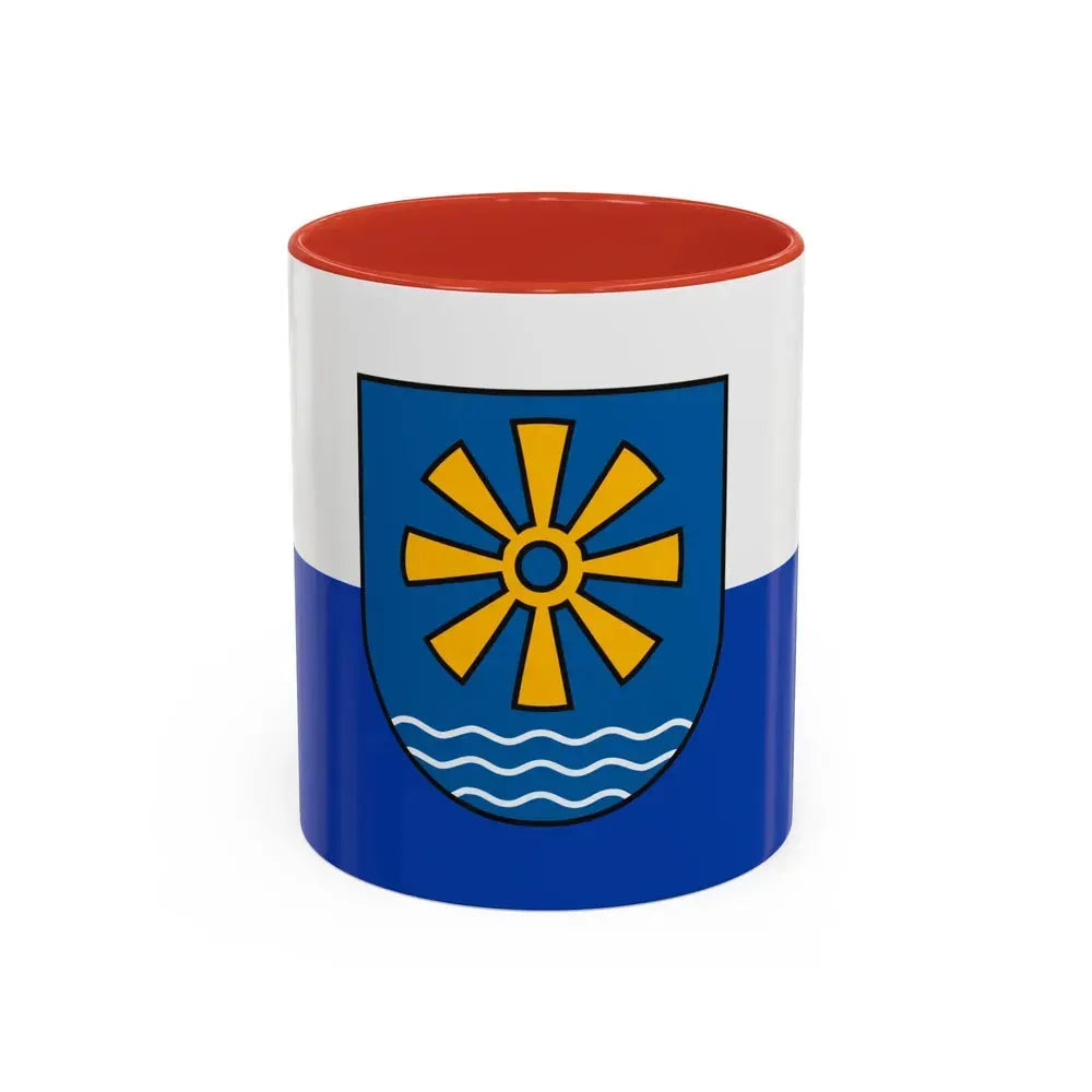 Flag of Bodenseekreis Germany - Accent Coffee Mug 11oz Red - Go Mug Yourself