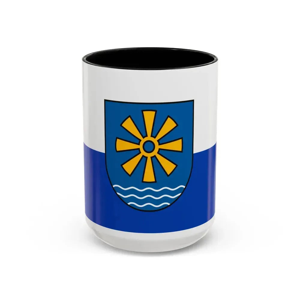 Flag of Bodenseekreis Germany - Accent Coffee Mug 15oz Black - Go Mug Yourself