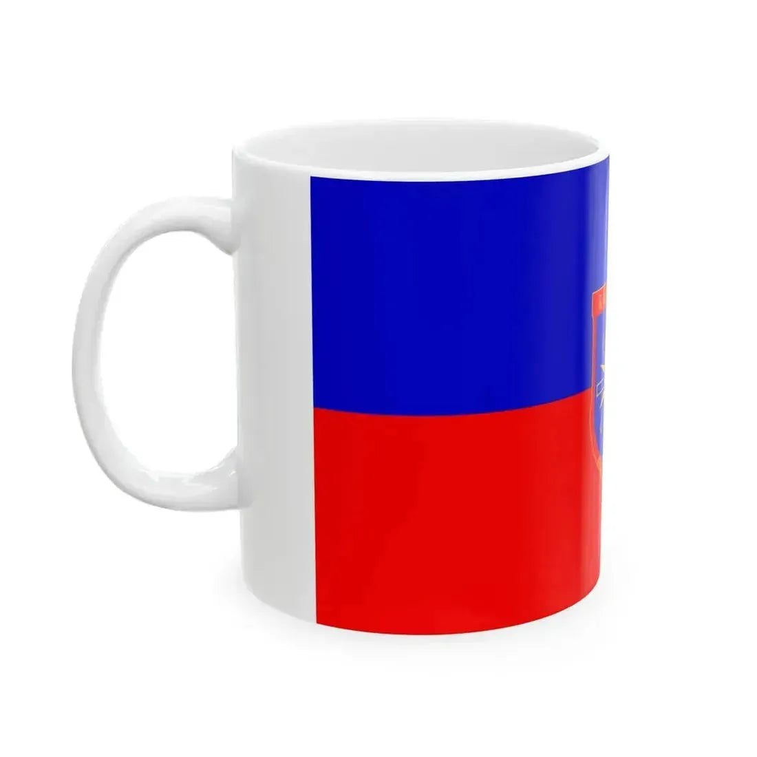 Flag of Bogdanci Municipality North Macedonia (North Macedonia) White Coffee Mug - Go Mug Yourself
