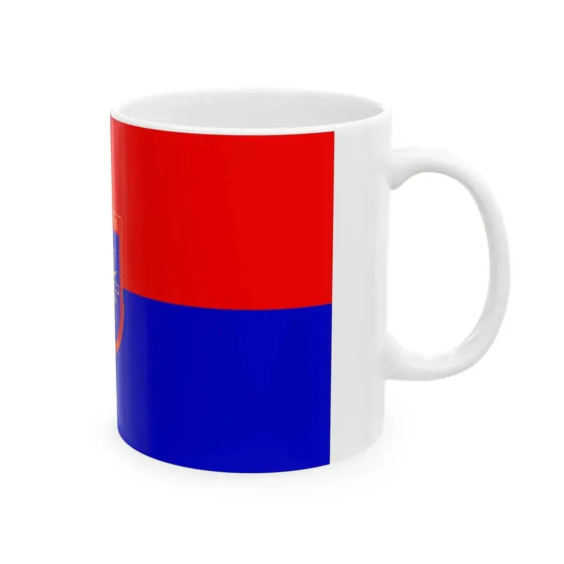 Flag of Bogdanci Municipality North Macedonia (North Macedonia) White Coffee Mug - Go Mug Yourself