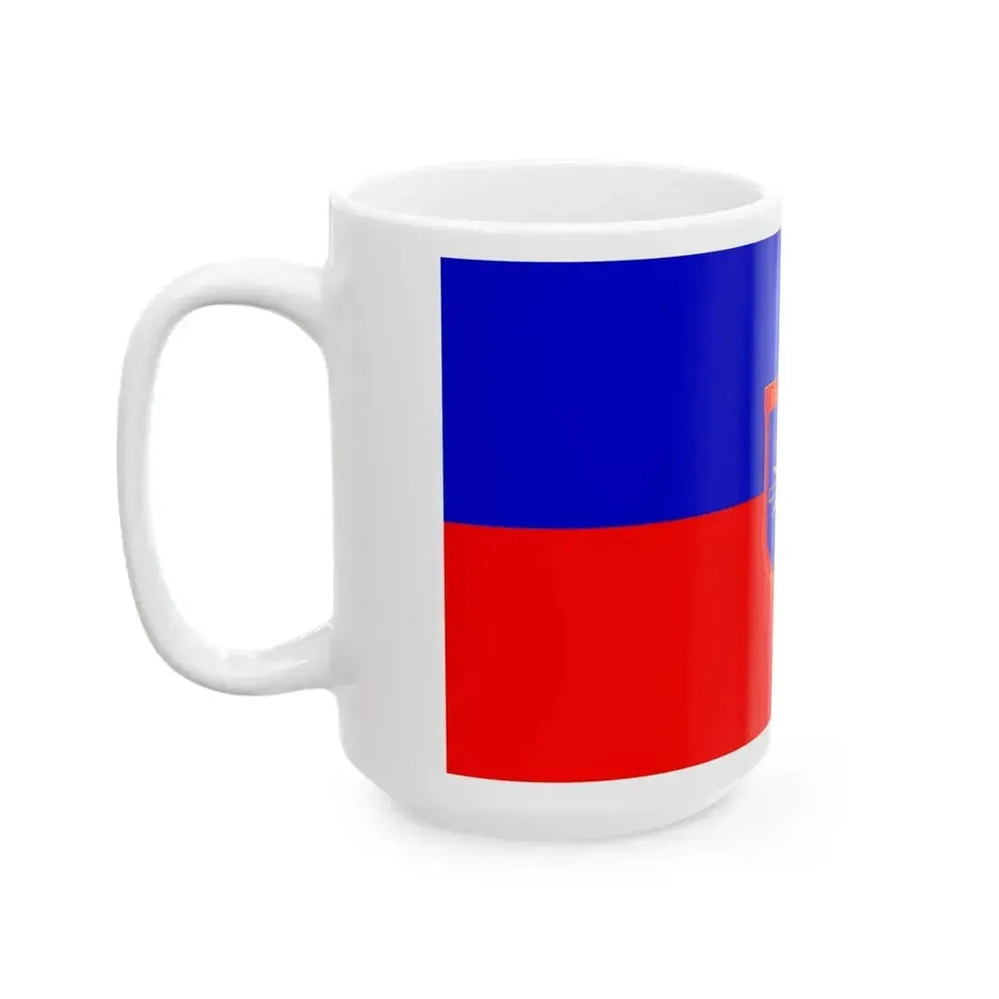 Flag of Bogdanci Municipality North Macedonia (North Macedonia) White Coffee Mug - Go Mug Yourself