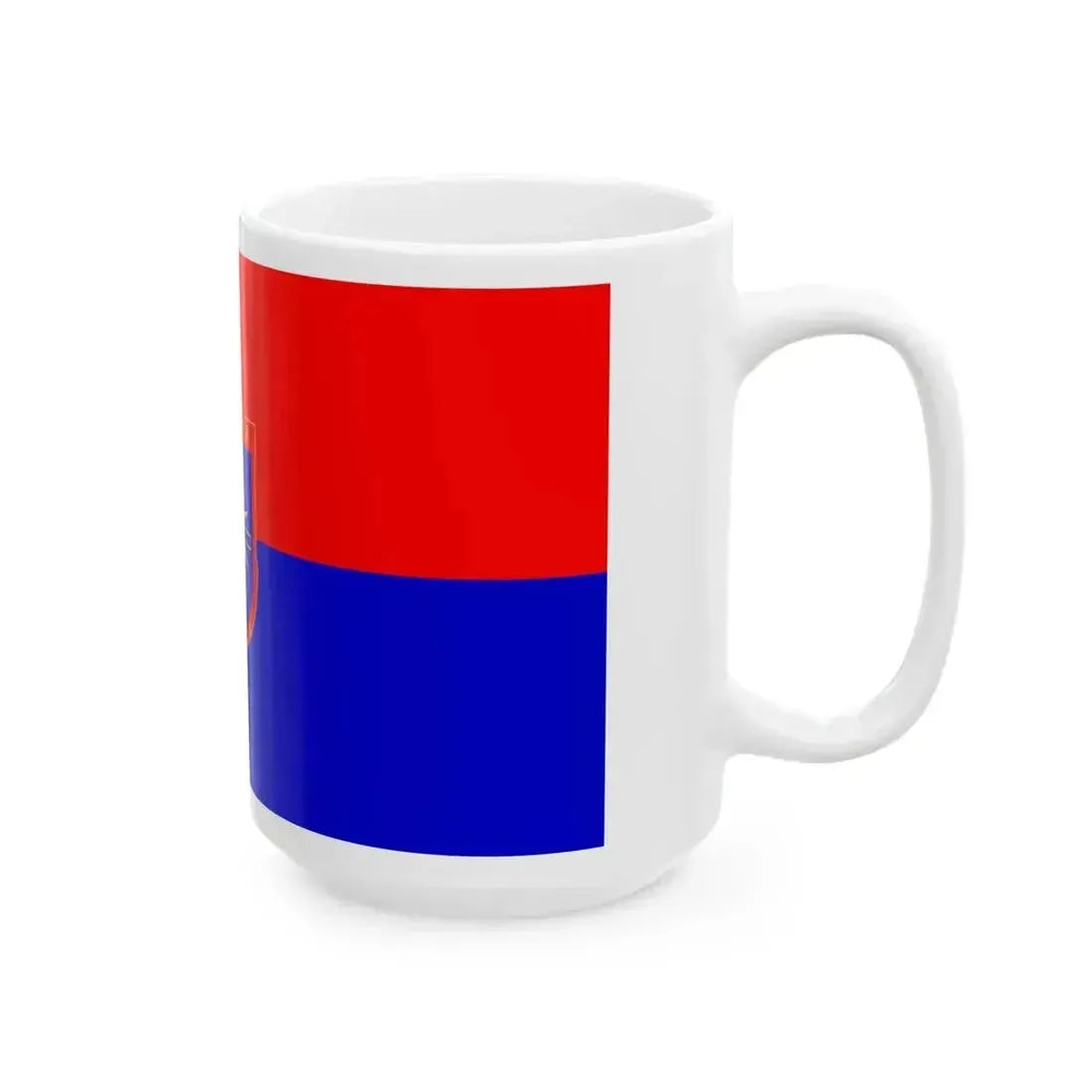 Flag of Bogdanci Municipality North Macedonia (North Macedonia) White Coffee Mug - Go Mug Yourself