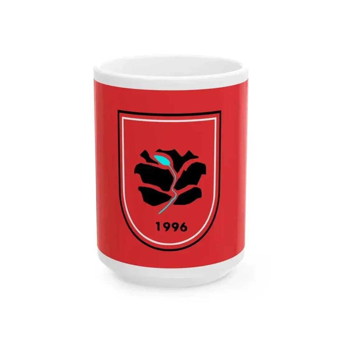 Flag of Bogovinje Municipality North Macedonia (North Macedonia) White Coffee Mug 15oz - Go Mug Yourself